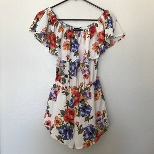 See You Monday NWOT Romper W Tie | S